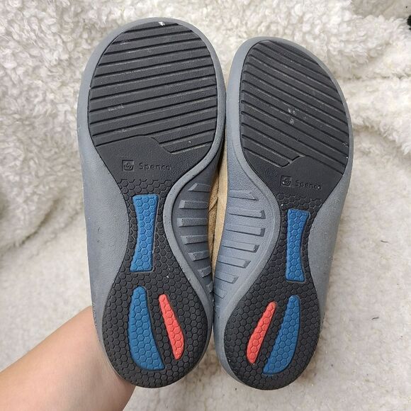 Spenco Tan Suede Cozy Lined Orthotic‎ Clogs Sz 8 - Picture 6 of 6